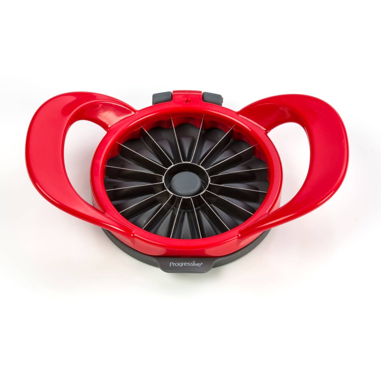 PrepWorks by Progressive Dishwasher Safe 16-Slice Thin Apple Slicer and Corer with Attached Safety Cover
